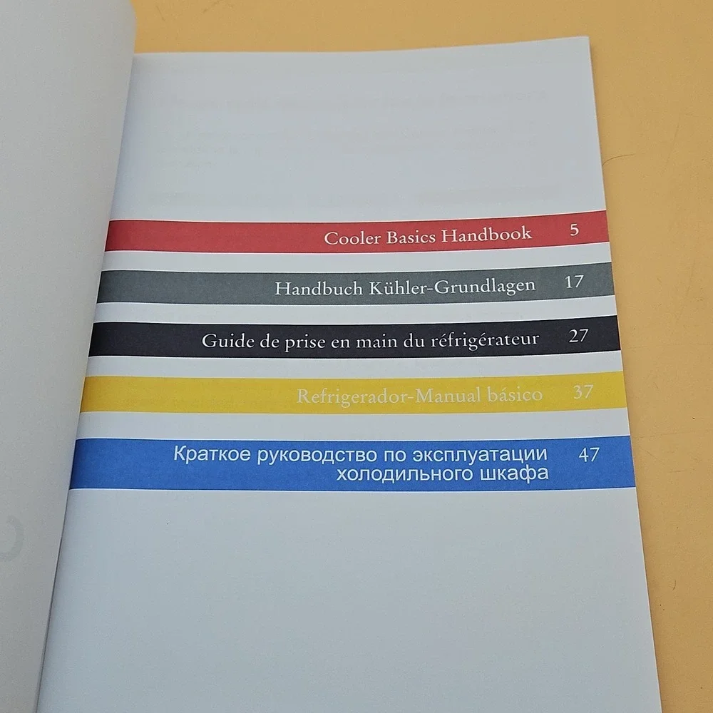 Rare Red Bull Cooler Basics Handbook Manual Refrigerator